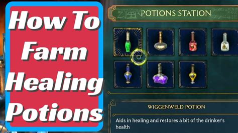 how to make healing potions hogwarts legacy